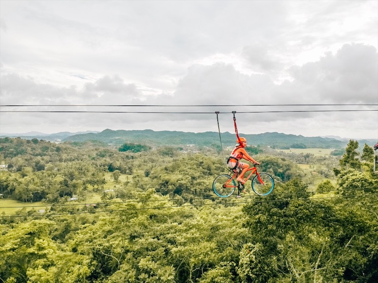 filipinler'de zipline, zipline tecrübesi, cycling in the sky, bohol adası